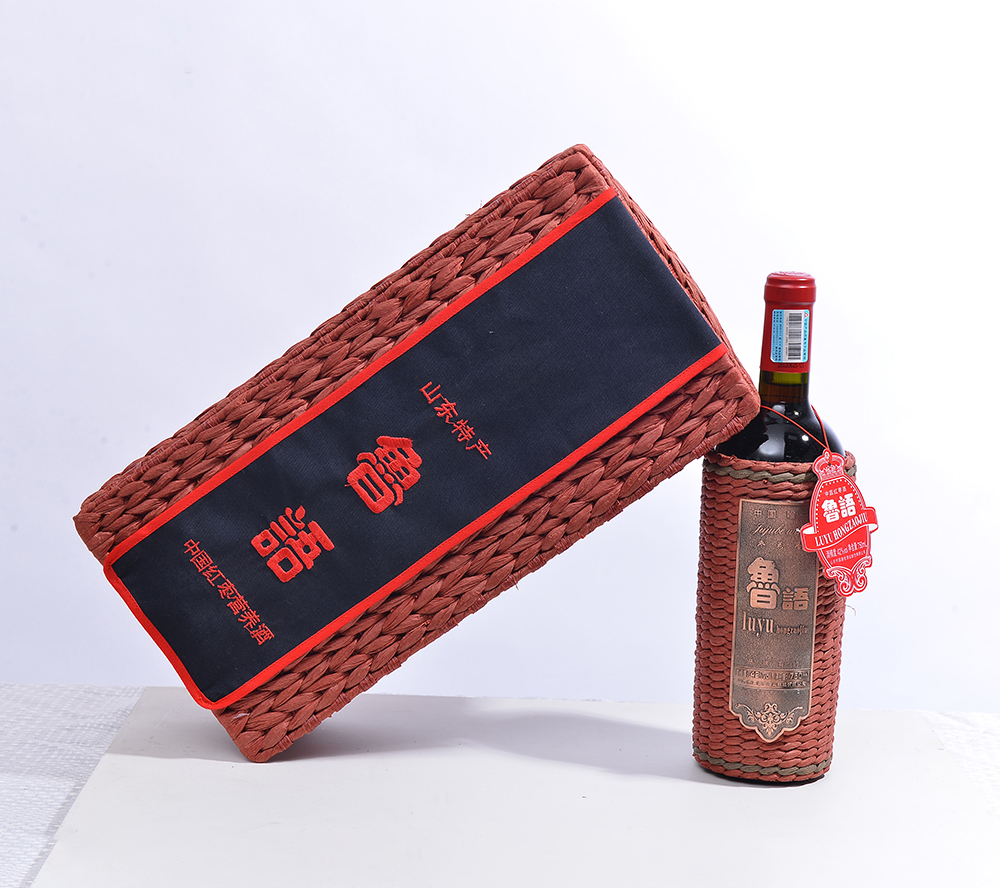 4、鲁语天然发酵红枣酒草编酒红色750ml12度--2